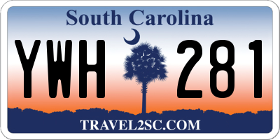 SC license plate YWH281