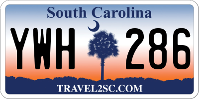SC license plate YWH286