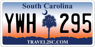 SC license plate YWH295