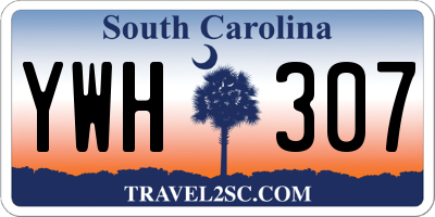 SC license plate YWH307
