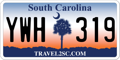 SC license plate YWH319