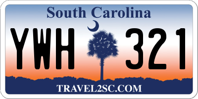 SC license plate YWH321
