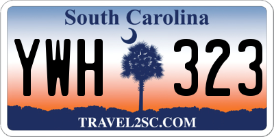 SC license plate YWH323