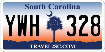 SC license plate YWH328