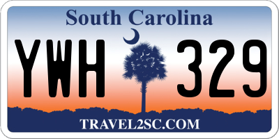 SC license plate YWH329