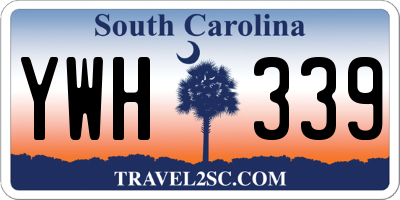 SC license plate YWH339