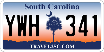 SC license plate YWH341