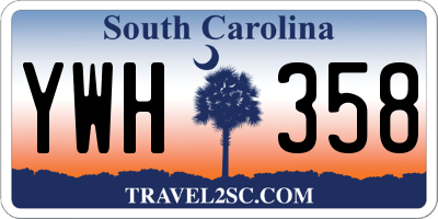SC license plate YWH358