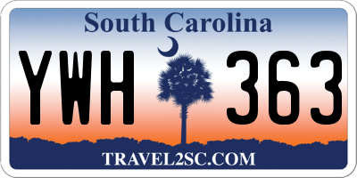 SC license plate YWH363