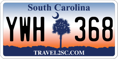SC license plate YWH368