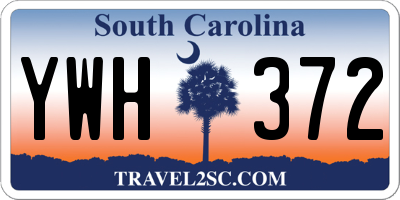 SC license plate YWH372