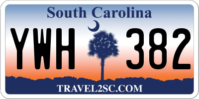 SC license plate YWH382