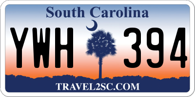 SC license plate YWH394