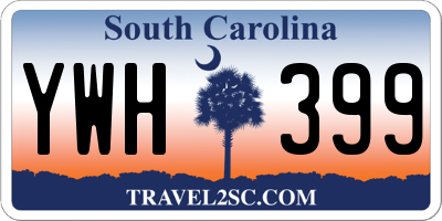 SC license plate YWH399