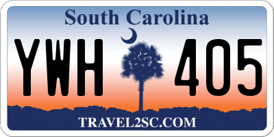 SC license plate YWH405
