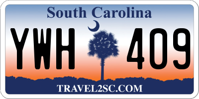 SC license plate YWH409