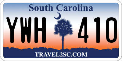 SC license plate YWH410