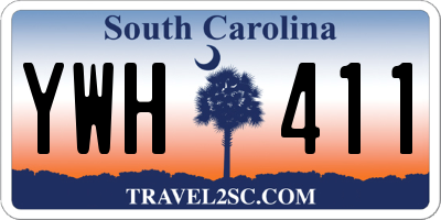 SC license plate YWH411