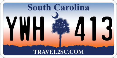 SC license plate YWH413