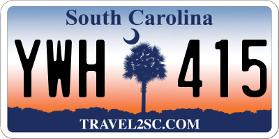 SC license plate YWH415