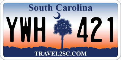 SC license plate YWH421