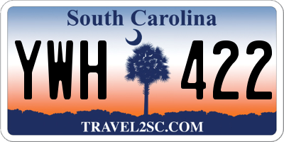 SC license plate YWH422