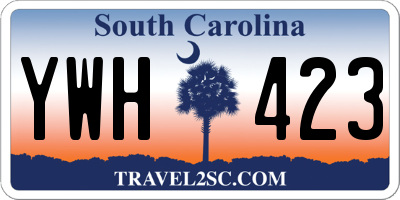 SC license plate YWH423