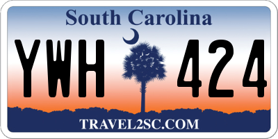 SC license plate YWH424