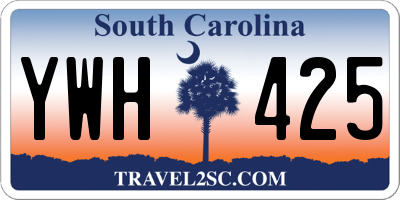 SC license plate YWH425