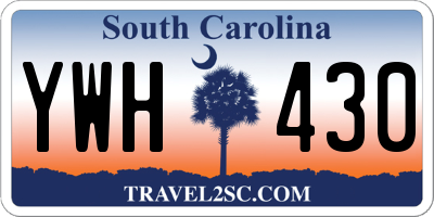 SC license plate YWH430