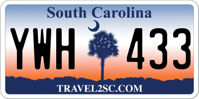 SC license plate YWH433