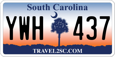 SC license plate YWH437