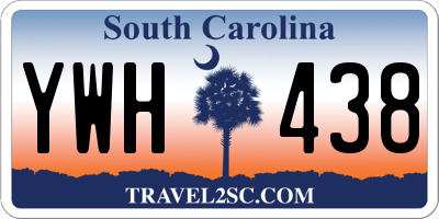 SC license plate YWH438