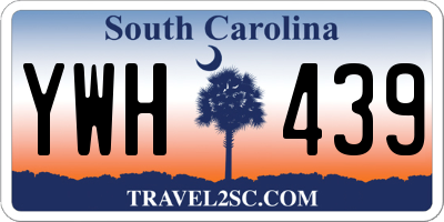 SC license plate YWH439