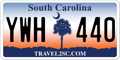 SC license plate YWH440