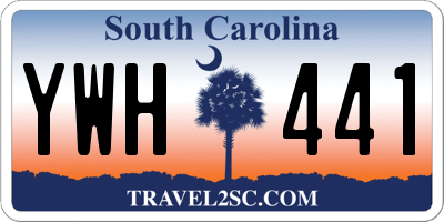 SC license plate YWH441