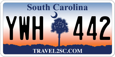 SC license plate YWH442