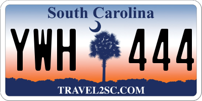 SC license plate YWH444