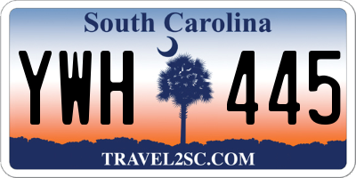 SC license plate YWH445
