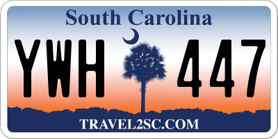 SC license plate YWH447