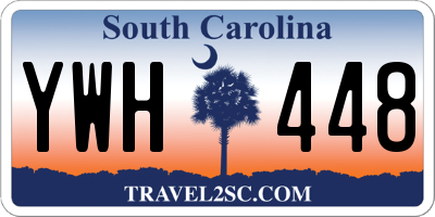 SC license plate YWH448