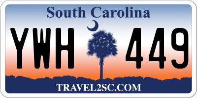 SC license plate YWH449