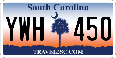 SC license plate YWH450