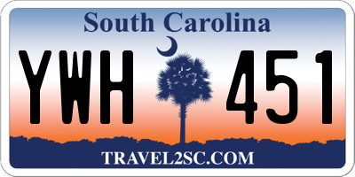 SC license plate YWH451