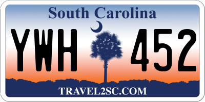 SC license plate YWH452