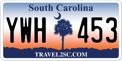 SC license plate YWH453