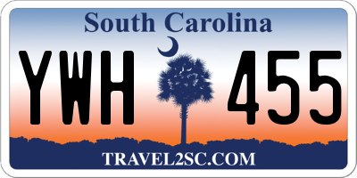 SC license plate YWH455