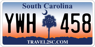 SC license plate YWH458