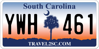 SC license plate YWH461