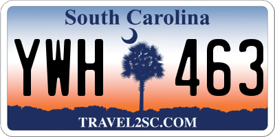 SC license plate YWH463
